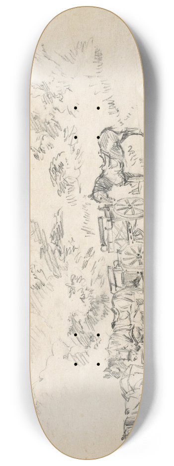 August Kratzer - Pferdekutsche 8.25 inch art skate deck