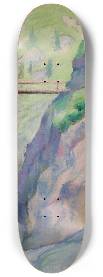 August Macke - Schlucht in Tegernsee 8.25 inch art skate deck