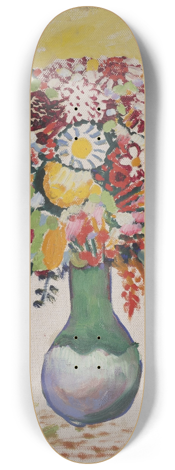 August Macke - Still Life with Flowers and Three Apples 8.25 inch art skate deck