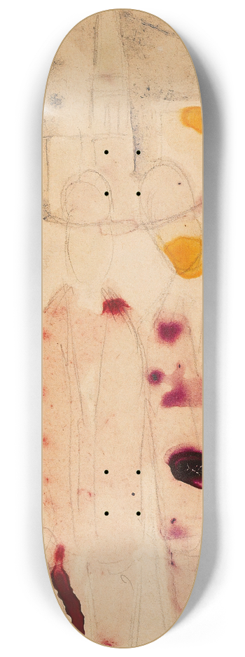 August Macke - Strae mit Leuten (klein) 8.25 inch art skate deck