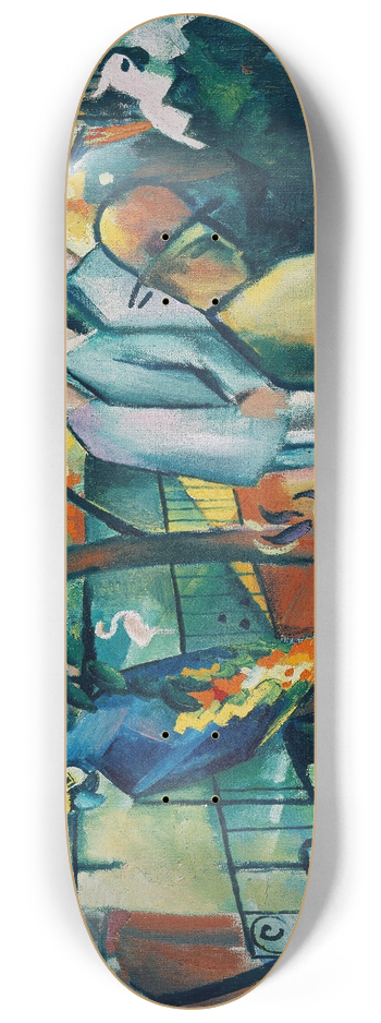 August Macke - Zoological Garden I 8.25 inch art skate deck