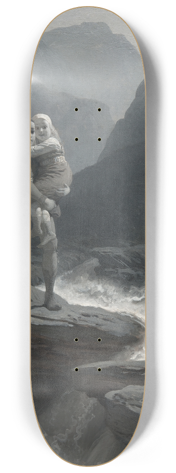 August Malmstrm - Frithiof and Ingeborg 8.25 inch art skate deck
