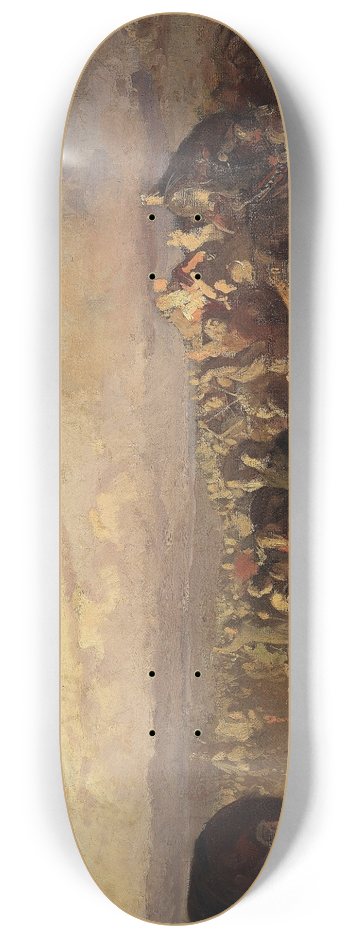 August Malmstrm - The Battle of Brvalla. Study 8.25 inch art skate deck