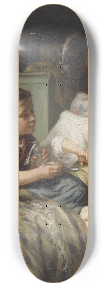 August Mller - Die Medizin 8.25 inch art skate deck