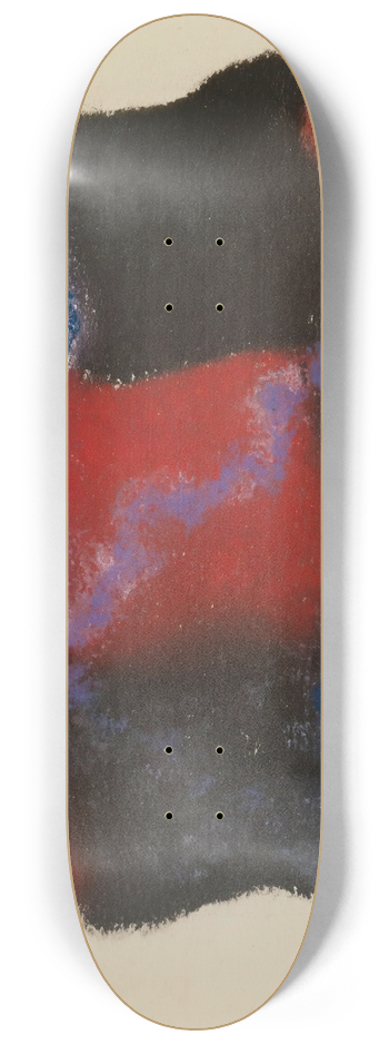 Augusto Giacometti - Abstraktion In Rot, Blau Und Violett 8.25 inch art skate deck