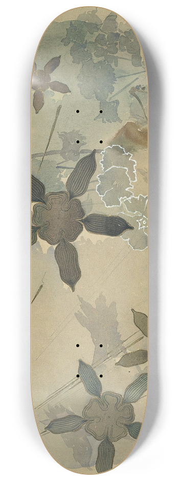 Augusto Giacometti - Stylised Plants (Study) 8.25 inch art skate deck