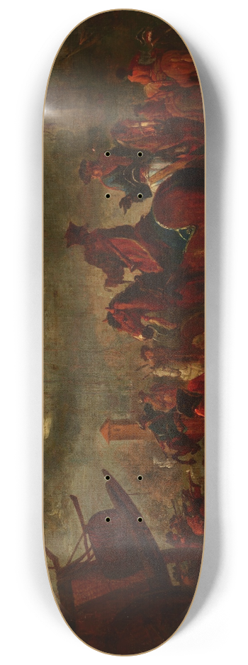 August Querfurt - Battle Scene 8.25 inch art skate deck