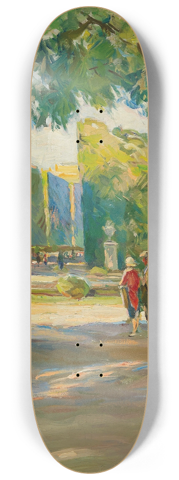 August Rieger - In the park of Schnbrunn Palace 8.25 inch art skate deck
