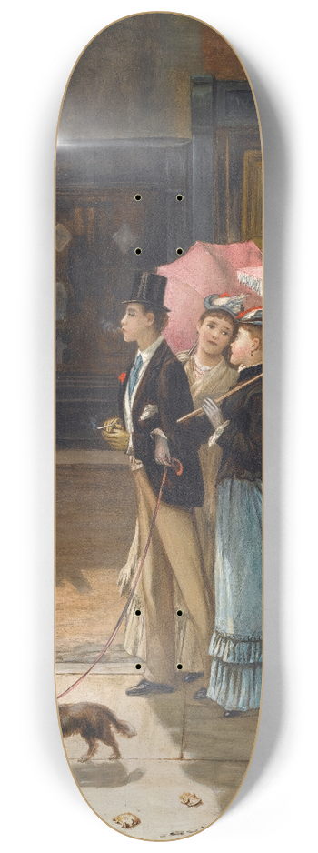 Augustus Edwin Mulready - Our Good Natured Cousin 8.25 inch art skate deck