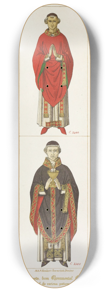 Augustus Pugin - English Priests 8.25 inch art skate deck