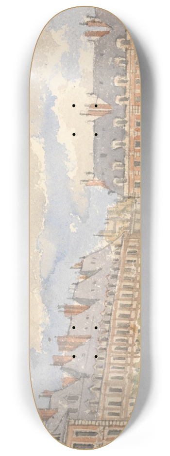 Augustus Pugin - Place Royale, Paris 8.25 inch art skate deck
