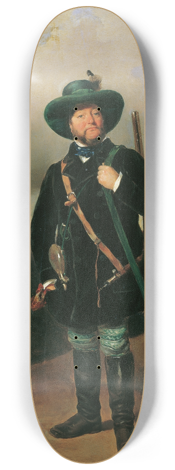 August von Pettenkofen - Josef Strommer als Jger 8.25 inch art skate deck