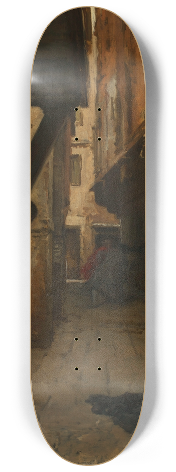 August von Pettenkofen - Straenkampf 8.25 inch art skate deck