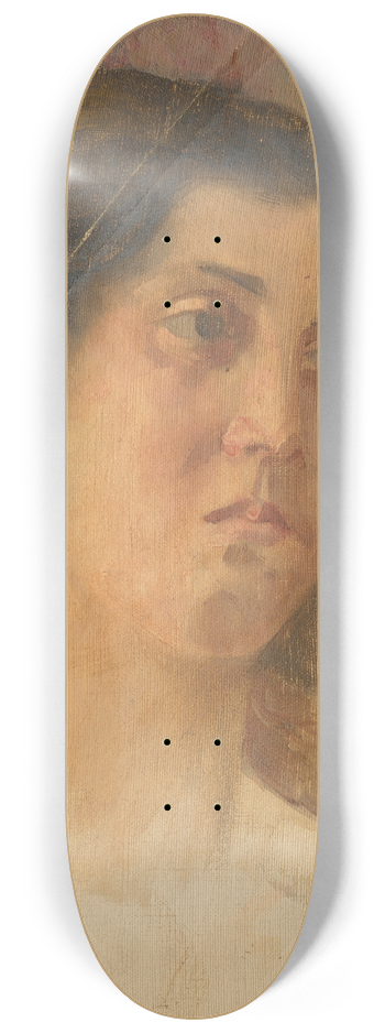 Aurel Ballo - Head Study of a Woman 8.25 inch art skate deck