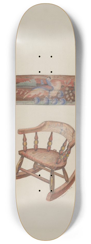 Austin L. Davison - Childs Rocking Chair 8.25 inch art skate deck