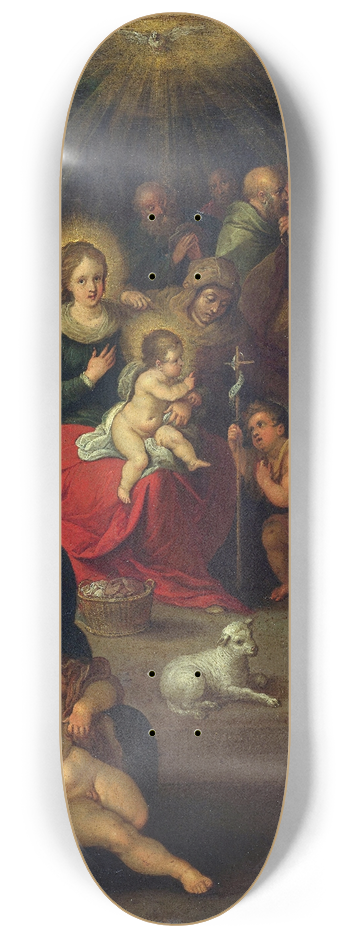 Frans Francken the Younger - Allegory of the Christ Child as the Lamb of God 8.25 inch art skate deck