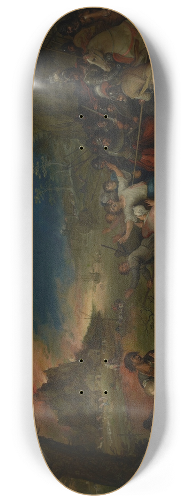 Frans Francken the Younger - Allegory of War 8.25 inch art skate deck