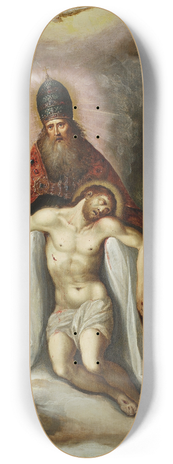 Frans Francken the Younger - Holy Trinity (Throne of Grace) 8.25 inch art skate deck