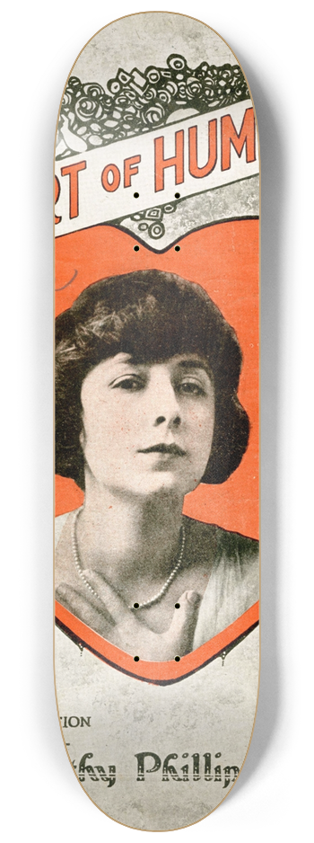 Albert Wilfred Barbelle - Heart Of Humanity 8.25 inch art skate deck