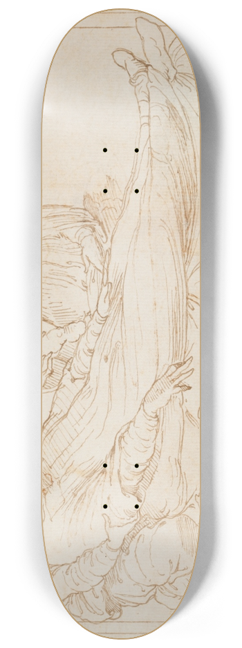 Baldassare Peruzzi - Entwurf fr das Grabmal eines Bischofs 8.25 inch art skate deck