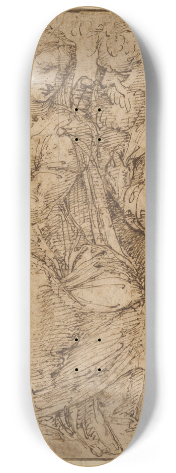 Baldassare Peruzzi - The Holy Family 8.25 inch art skate deck