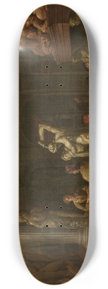 Balthasar Van Den Bossche - In the sculptors studio 8.25 inch art skate deck