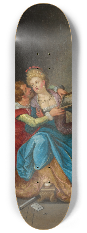 Frans Francken the Younger - The Face 8.25 inch art skate deck