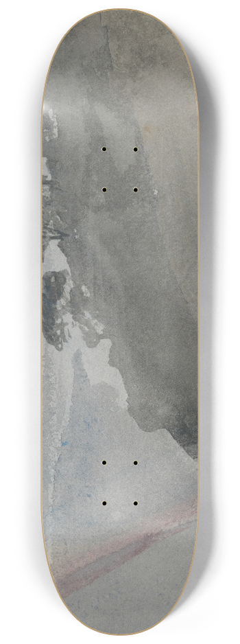 Barbara Bodichon - Landscape with Rainbow 8.25 inch art skate deck