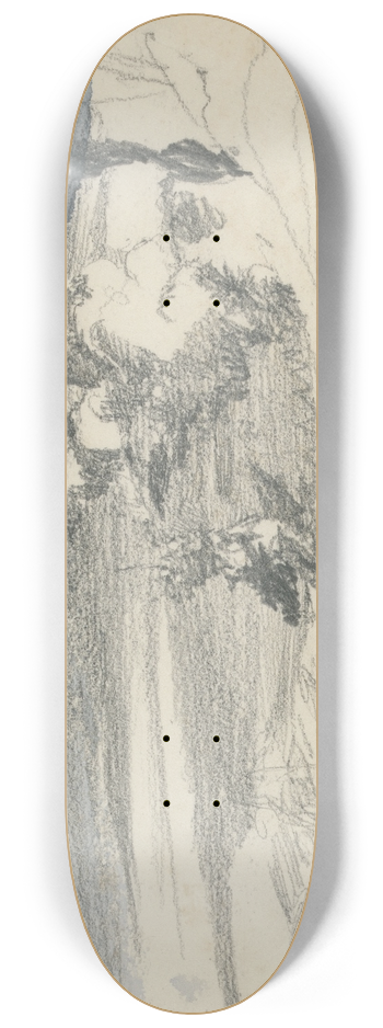 Barbara Bodichon - Sketchbook 8.25 inch art skate deck