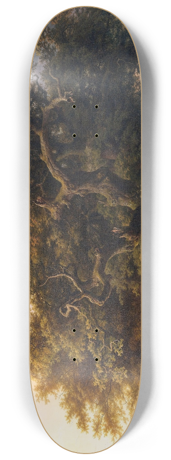 Barend Cornelis Koekkoek - Forest Scene 8.25 inch art skate deck
