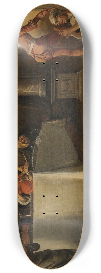Barent Fabritius - Lazarus and the Rich Man 8.25 inch art skate deck