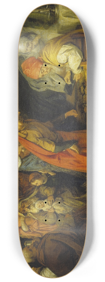 Barent Fabritius - The Birth and Naming of St John the Baptist 8.25 inch art skate deck