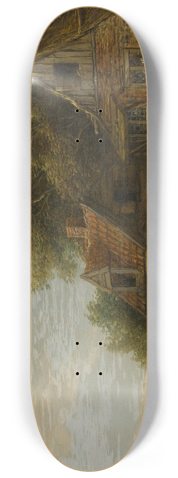 Barent Gael - Riders In A Village 8.25 inch art skate deck