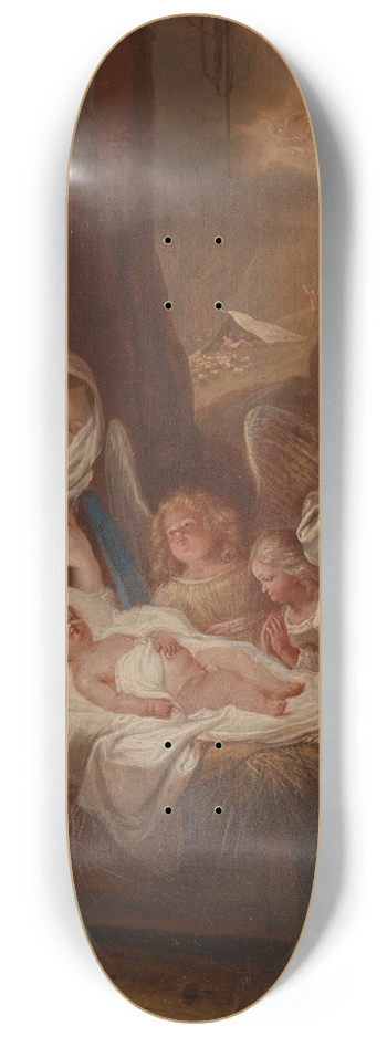 Bartholomeus Breenbergh - Adoration of the Shepherds 8.25 inch art skate deck