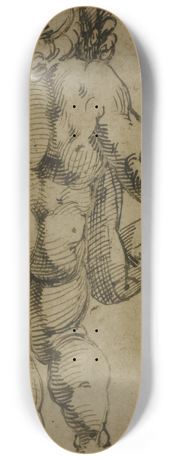 Bartolomeo Passarotti - Standing Putto Seen From the Back 8.25 inch art skate deck