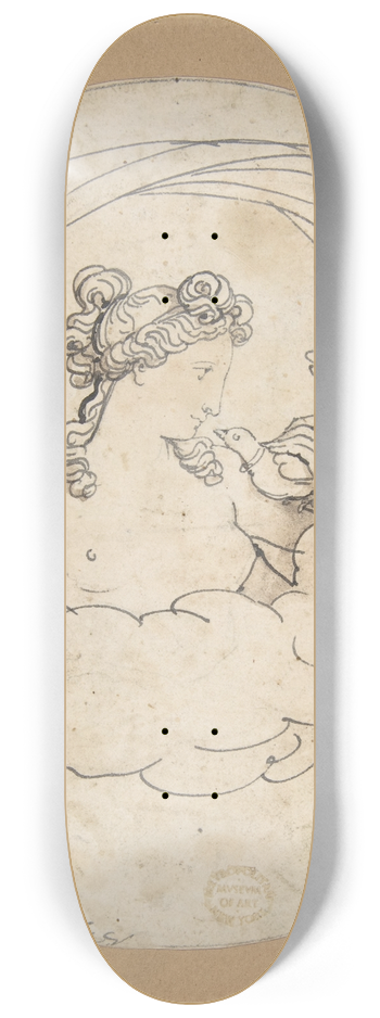 Bartolomeo Pinelli - Venus with Doves 8.25 inch art skate deck