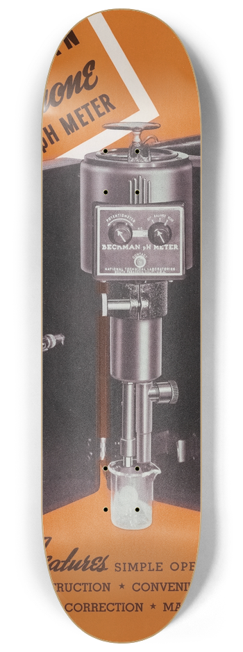 Beckman Instruments - Beckman Quinhydrone pH Meter 8.25 inch art skate deck