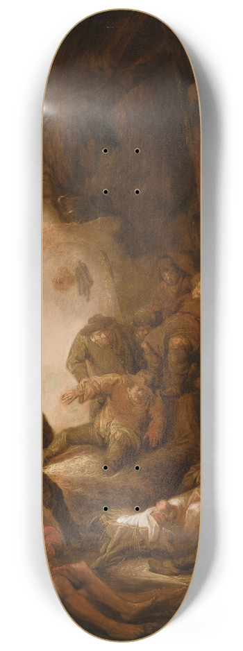 Benjamin Gerritsz. Cuyp - Adoration Of The Shepherds 8.25 inch art skate deck