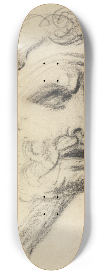 Benjamin Robert Haydon - Portrait Study of a Man 8.25 inch art skate deck