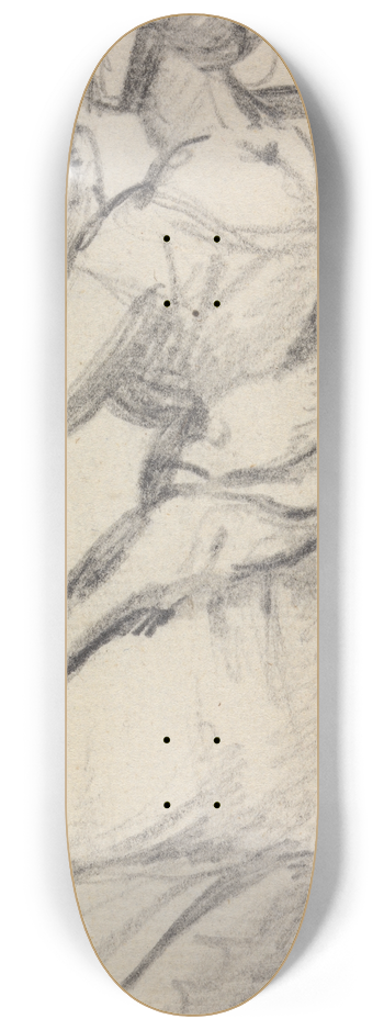 Benjamin Robert Haydon - Study For, Christs Entry into Jerusalem.. 8.25 inch art skate deck