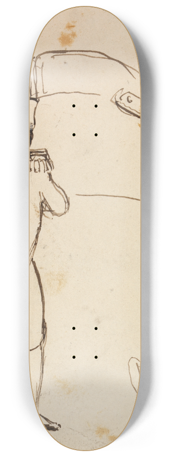 Benjamin Robert Haydon - Study for Napoleon Bonaparte 8.25 inch art skate deck