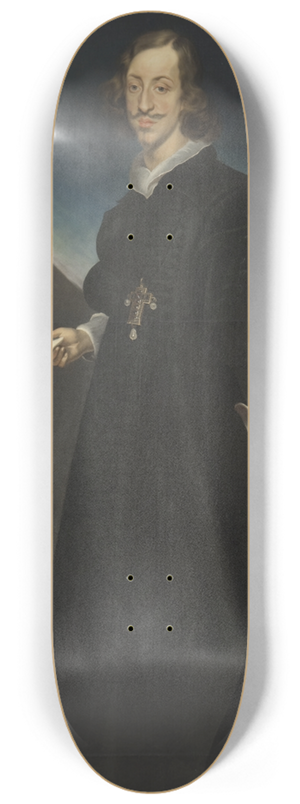 Frans Luyckx - Leopold William, 1614-1662, Archduke of Austria 8.25 inch art skate deck