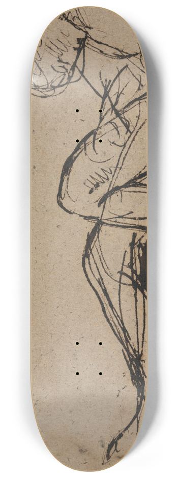 Benjamin Robert Haydon - The Murder of Duncan  Study of Sleeping Grooms 8.25 inch art skate deck