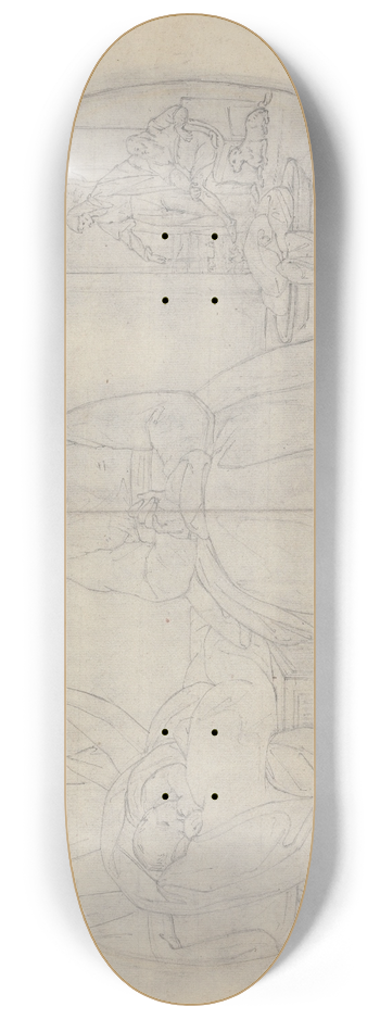 Benjamin West - Artists Wife and Child 8.25 inch art skate deck
