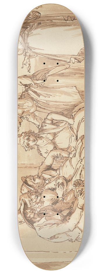 Benjamin West - Characters in the Streets of London 8.25 inch art skate deck
