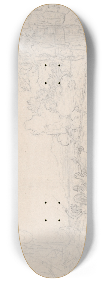 Benjamin West - Rinaldo Rescued from Armida 8.25 inch art skate deck