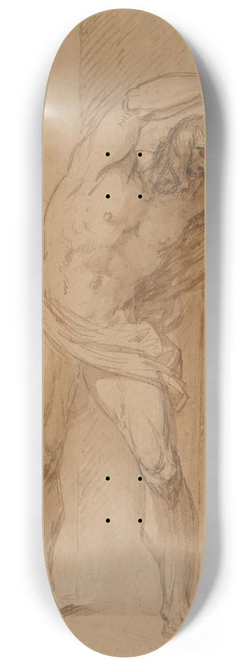 Benjamin West - Study for the Crucifixion 8.25 inch art skate deck