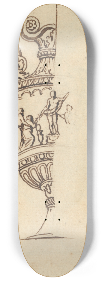 Benjamin West - Study of a Vase 8.25 inch art skate deck