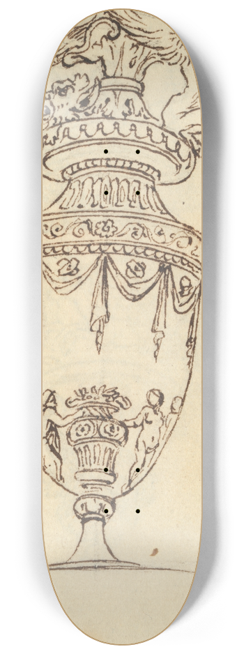 Benjamin West - Study of a Vase 8.25 inch art skate deck
