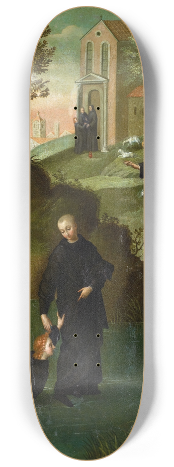Benvenuto Tisi - Saint Maur Rescuing Saint Placid from Drowning 8.25 inch art skate deck